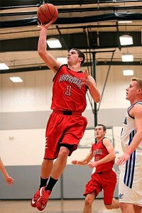 Wiley Hesselgraves flips in two points for the Wolves.