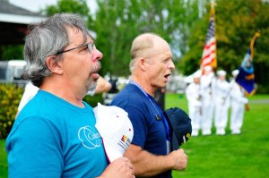 Oak Harbor Navy League members Darin Hand