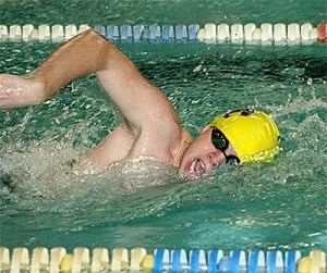 Joe Gorman received the MVP award for this year's OHHS swim team.