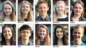 Oak Harbor High School's Top 10 graduating seniors.