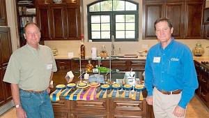 Greg and Scott Yonkman of Yonkman Construction Inc. in Oak Harbor stand inside the 3