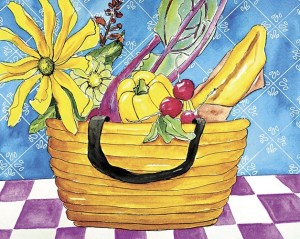 Coupeville resident Lisbeth Cort paintings feature “a lively mix of patterns