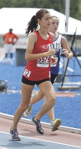 Oak Harbor's Jonalynn Horn competes in the 3