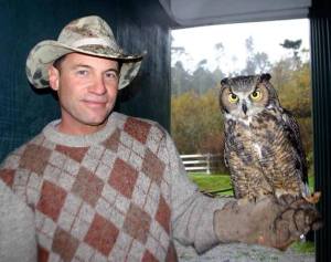 Mark Borden holds Solomon