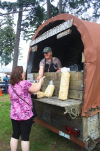 A variety of food and produce vendors showed for the first Thursday market of the season in Oak Harbor. Market manager Peg Tennant said the market should see as many as 50 vendors in the peak of the season.
