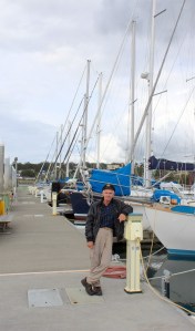 Rimas Meleshyus stopped by the Oak Harbor Marina to look for a new San Juan 24. He’s seeking a replacement for his old boat
