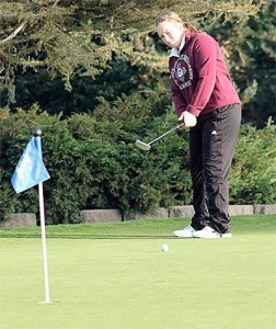 Christine Fields finished fifth in the state 1A girls golf tournament last spring.