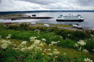The Chetzemoka pulls into Keystone Harbor on a placid day on Admiralty Inlet. The vessel’s first quarterly performance revealed varied results