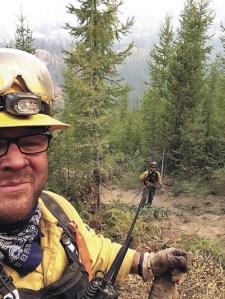 Four North Whidbey firefighters and one Central Whidbey firefighter are battling “violent fire activity” in Eastern Washington this week.