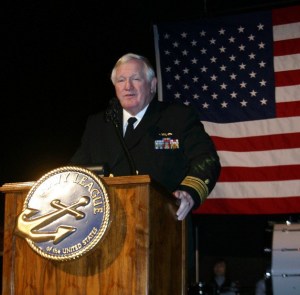 Keynote speaker retired Rear Adm. William McDaniel explains how inspired he is by soldiers returning from war now