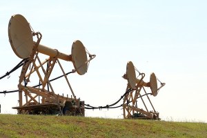 The military has used troposcatter communications since the 1960s to transmit voice and data without satellites or high-frequency radio signals. The system transmits and receives microwave signals out of sight lines by bouncing radio signals off layers of the Earth’s atmosphere.