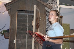 A garden shed is put on display as part of an auction item that will be up for bid at the Boys & Girls Club of Oak Harbor’s Bid for Kids dinner and auction at 5:30 p.m. today at the Roller Barn. Tickets are $65 at the door.