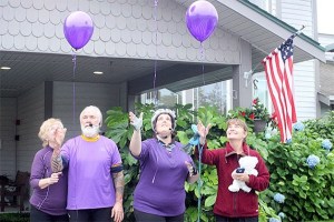 Ami Timm bought three balloons to release before the ride