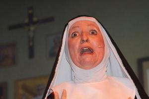 The many faces of Sue Riney are on display in the musical comedy