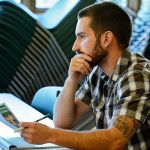 Sno-Isle Libraries offers a number of business classes throughout the year. Above, an attendee at a recent class at Coupeville Library takes notes on a presentation.