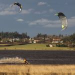 Kiteboarders tackle Crockett Lake in Coupeville Sunday, Nov. 13. Photo by Ron Newberry/Whidbey News-Times
