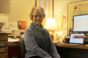 Evan Thompson / Whidbey News Group                                Ann Medlock, a Clinton resident, is the founder of the Giraffe Heroes Project, a nonprofit organization dedicated to shedding light on those who stick their necks out for the common good.