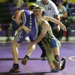William Nickelson, right, is among a large group of returning letter winners for the Oak Harbor wrestling team. (Photo by John Fisken)