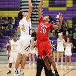 Ozell Jackson, left, will provide some height for the Oak Harbor lineup. (Photo by John Fisken)