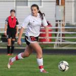 Mia Littlejohn scored a school record 27 goals this season and was named the Olympic League&rsquo;s MVP. (Photo by John Fisken)