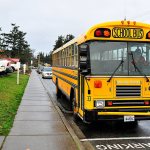 Photo by Michael Watkins/Whidbey News-Times                                Oak Harbor schools are adding video cameras to more than half a dozen buses, like the one pictured above.