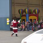 Families assigned to Naval Air Station Whidbey Island got a visit from Santa during the annual children&rsquo;s Christmas party this past Saturday.