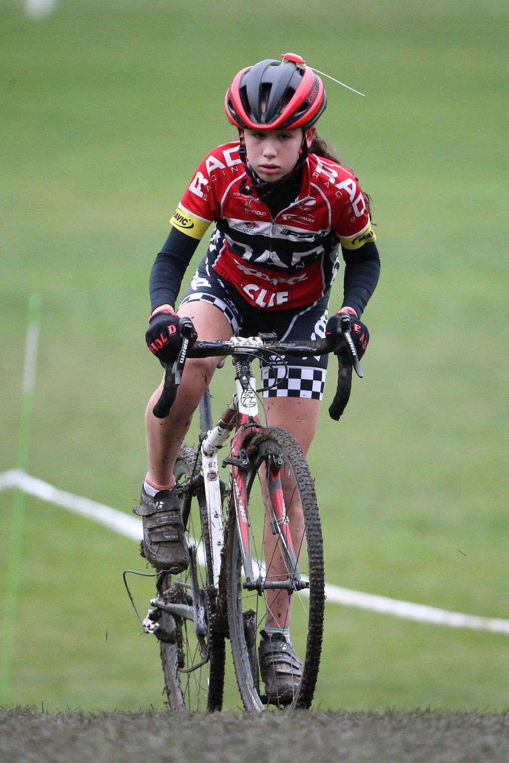 A rider struggles to crest a hill Sunday. (Photo by John Fisken)