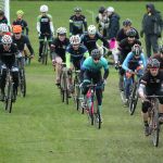 Riders take off at the beginning of one of the heats. (Photo by John Fisken)