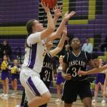 Julie Jansen puts up a shot for the Wildcats Tuesday. (Photo by Jim Waller)