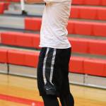 Former Coupeville star Gavin O&rsquo;Keefe examines the defense. (Photo by John Fisken)