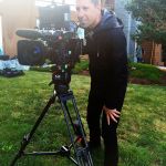 Conrtibuted photo                                Windermere South Whidbey Realtor Louis Muniz acquaints himself with camera gear on the set of HGTV&rsquo;s &ldquo;Island Life.&rdquo;