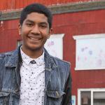 Immanuel McLaurin, a senior at Oak Harbor High School, stands before one of his all-time favorite hangouts, the Boys & Girls Club of Oak Harbor. McLaurin, who volunteers at the club, was selected as the club&rsquo;s Youth of the Year. Photo by Ron Newberry/Whidbey News-Times