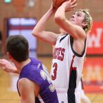 Steven Cope looks to score for Coupeville. (Photo by John Fisken)