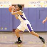 Rashanna Graham reverses the ball in Wednesday&rsquo;s game. (Photo by John Fisken)