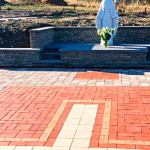 The Virgin Mary statue in the Our Lady Plaza at St. Augustine Prayer Garden before being knocked down this week. Contributed photo by St. Augustine Catholic Church