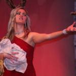 Abby Thuet, who plays the Witch, rehearses for the musical, &lsquo;Into the Woods,&rsquo; during Press Night at the Whidbey Playhouse Thursday, Feb. 2, 2017. Photo by Ron Newberry/Whidbey News-Times