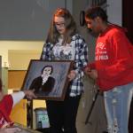 Members of Coupeville High School&rsquo;s Wolf PAC Theatre Troupe go over a prop during rehearsal for &ldquo;Arsenic and Old Lace&rdquo; at Coupeville&rsquo;s Performing Arts Center Monday night, Feb. 27, 2017. Photo by Ron Newberry/Whidbey News-Times