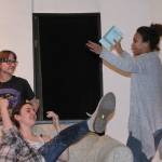 Members of Coupeville High School&rsquo;s Wolf PAC Theatre Troupe rehearse for &ldquo;Arsenic and Old Lace&rdquo; at Coupeville&rsquo;s Performing Arts Center Monday night, Feb. 27, 2017. Photo by Ron Newberry/Whidbey News-Times