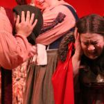 Dianna Wilcox, right, and other actors rehearse for the musical, &lsquo;Into the Woods,&rsquo; during Press Night at the Whidbey Playhouse Thursday, Feb. 2, 2017. Photo by Ron Newberry/Whidbey News-Times