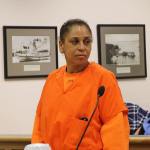 Dana McDonald appears in Island County Superior Court Monday. (Jessie Stensland/Whidbey News-Times)