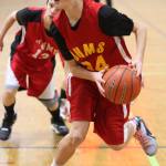 Colton Livingston scored 12 points, grabbed 12 rebounds, recorded 4 blocks, snared 1 steal and dished out 2 assists for the Oak Harbor eighth-graders. (Photo by John Fisken)