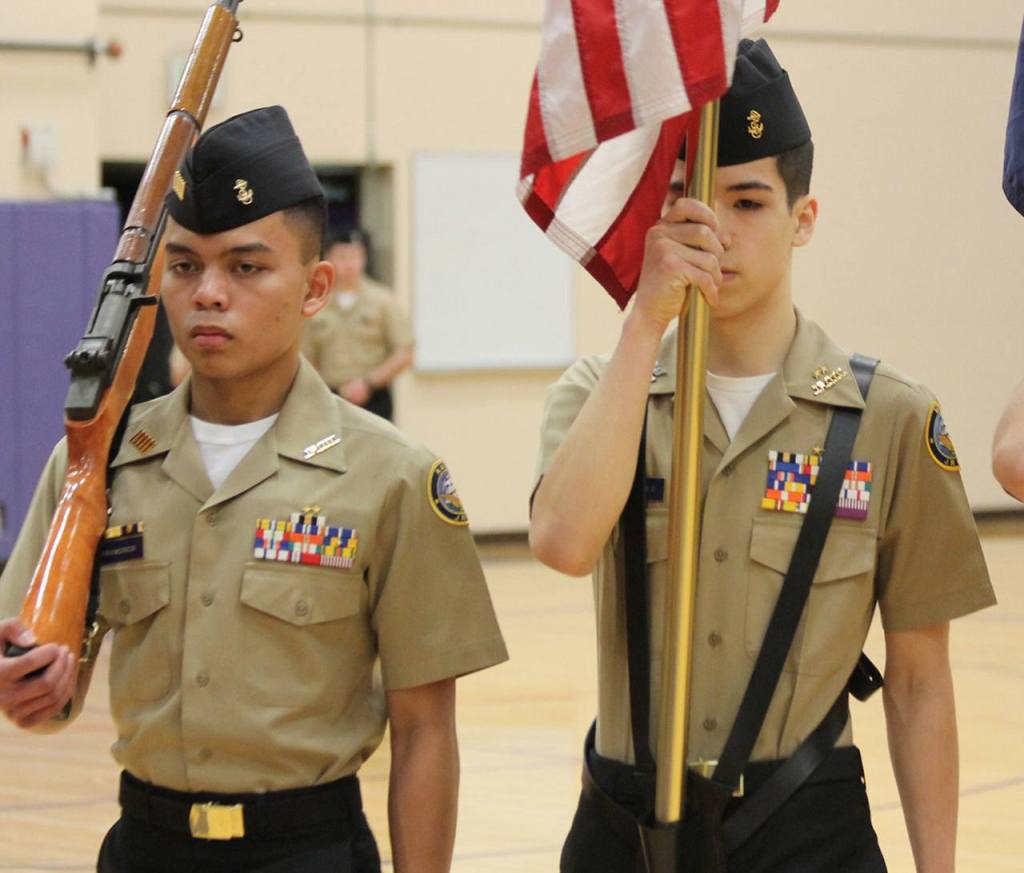 Jonathan Francisco and Cliffory Hartley. (Photo by Jim Waller/Whidbey News-Times)