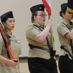 Shaina Aguirre, left, Mikayla Hobbs and Taylor Kesler. (Photo by Jim Waller/Whidbey News-Times)