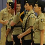 Shaina Aquirre, left, Mikayla Hobbs, Taylor Kesler, Jasmine Schultz. (Photo by Jim Waller/Whidbey News-Times)