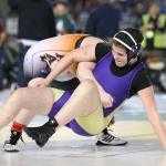 Meredith Bain works to get a reversal. (Photo by John Fisken)