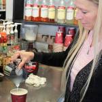 Tammie DeRosa says she knew nothing about espresso machines or managing a commercial kitchen when she and her husband bought The Daily Grind ten years ago. Unable to find a suitable and affordable place to relocate they said they had no choice but to close the popular cafe March 31. Photo by Patricia Guthrie/Whidbey News-Times