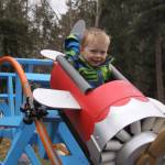 Wyatt Brazelton, 3, goes for a ride on his backyard roller coaster Wednesday, March 1, 2017 in Oak Harbor. Photo by Ron Newberry/Whidbey News-Times