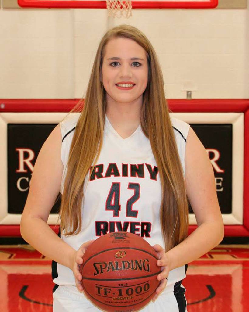 Coupeville&rsquo;s Monica Vidoni was a member of the Rainy River Community College women&rsquo;s basketball team this season. (Photo courtesy of RRCC Athletics)