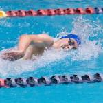 Coupeville grad Cole Weinstein, shown here competing in the conference meet last year in Federal Way, was named the league&rsquo;s C0-MVP this season. (Photo by John Froschauer)