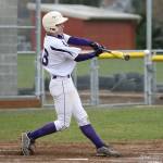 Trent Benson squares up a pitch. (Photo by John Fisken)